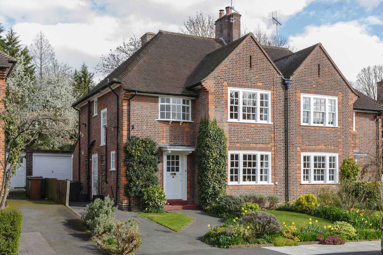 Semi-detached house and garden in Pinner, London