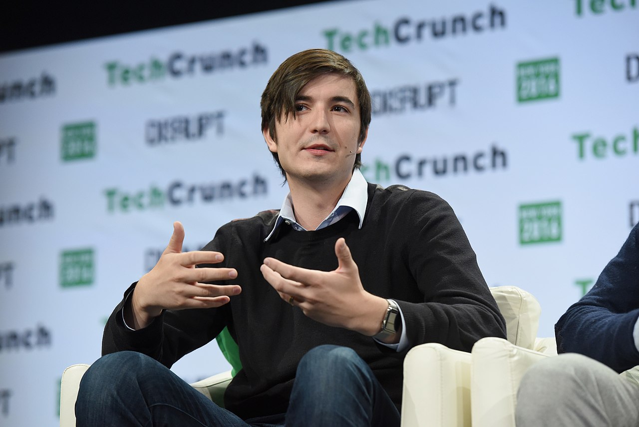 Vladimir Tenev speaking at TechCrunch Disrupt