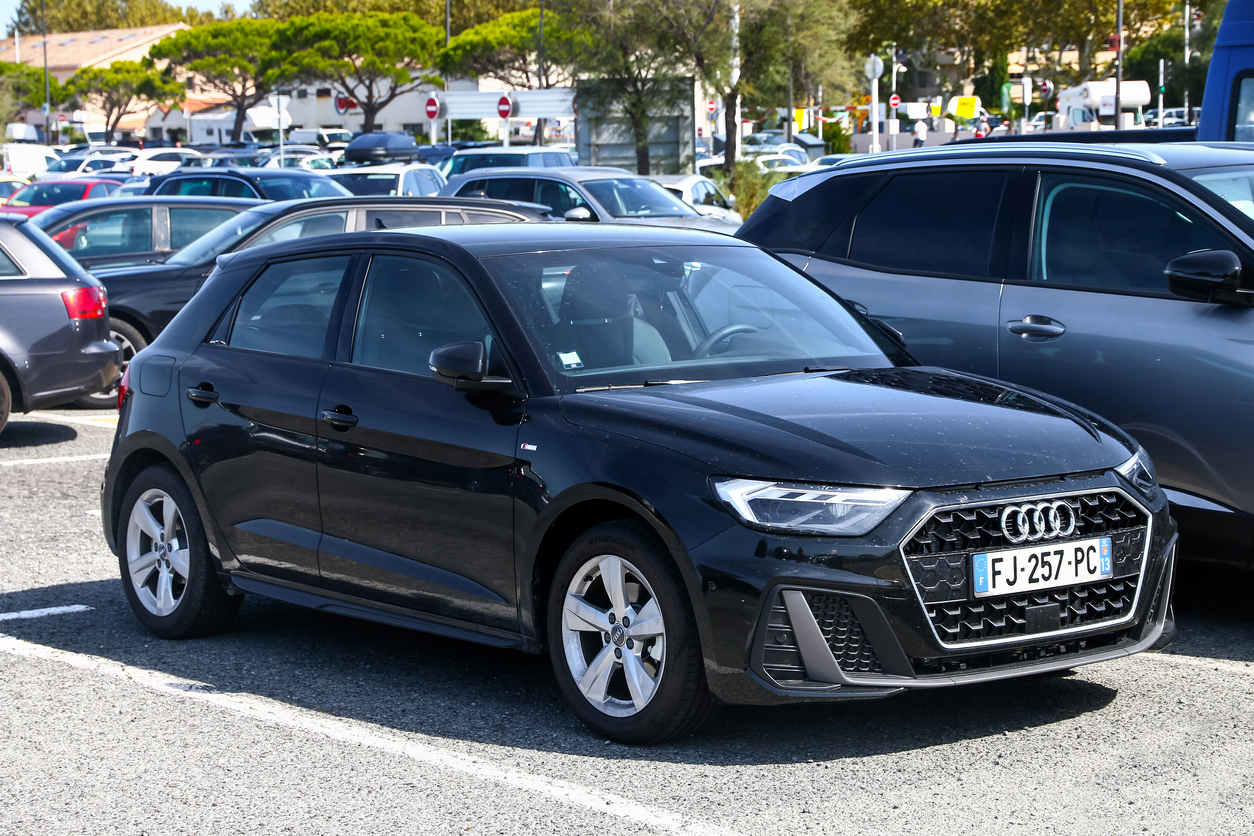 Audi A1 in car park