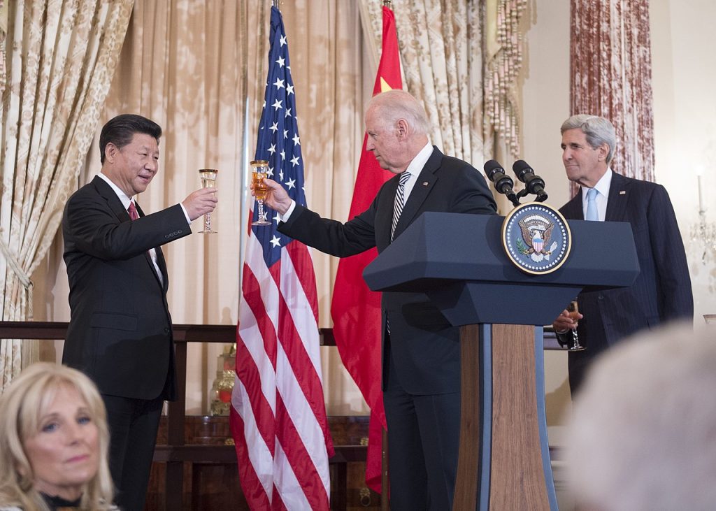 Joe Biden toasts Xi Jinping