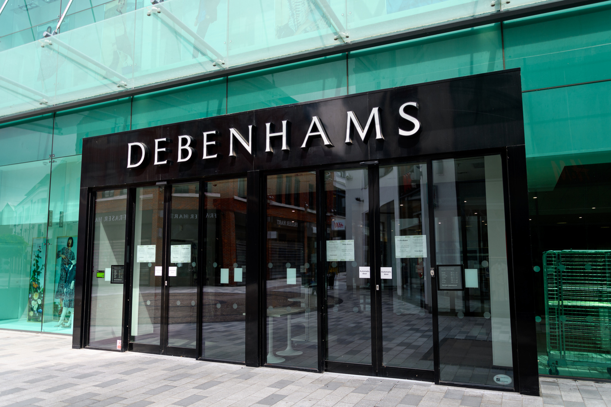 Debenhams department store in West Street, Newbury, UK