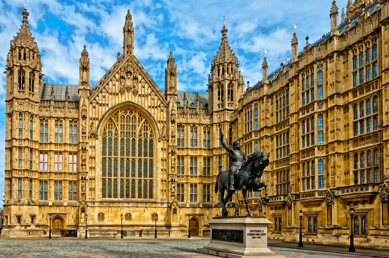 Richard I statue outside Palace of Westminster