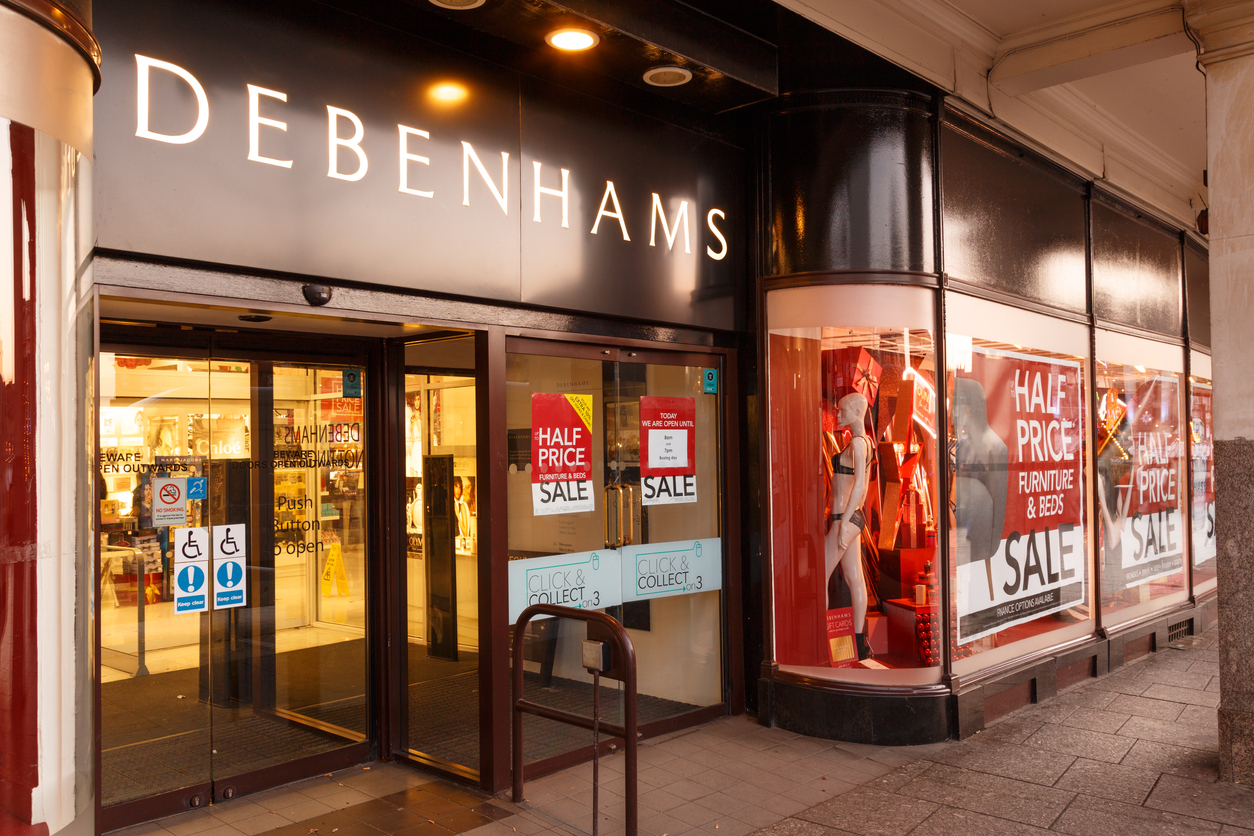 Debenhams store in Nottingham on Boxing Day