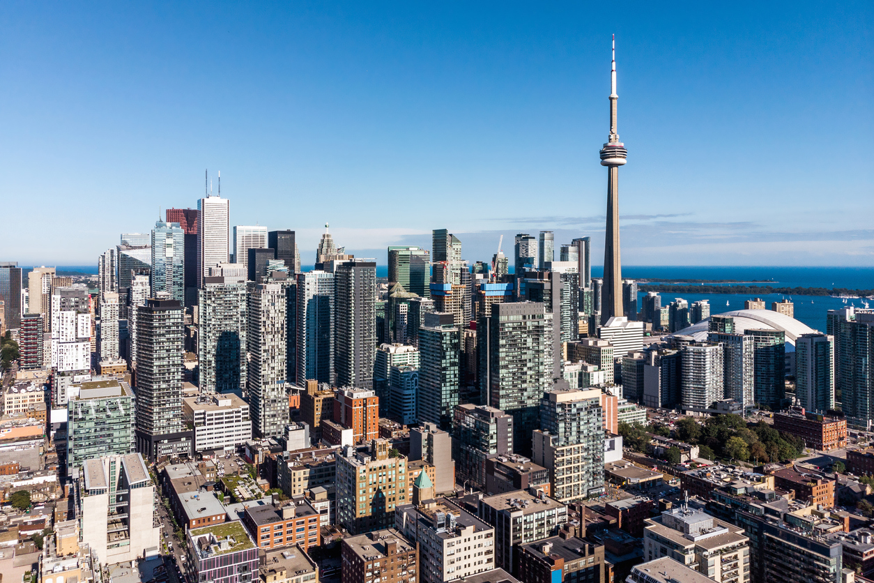 Downtown Toronto on a sunny day