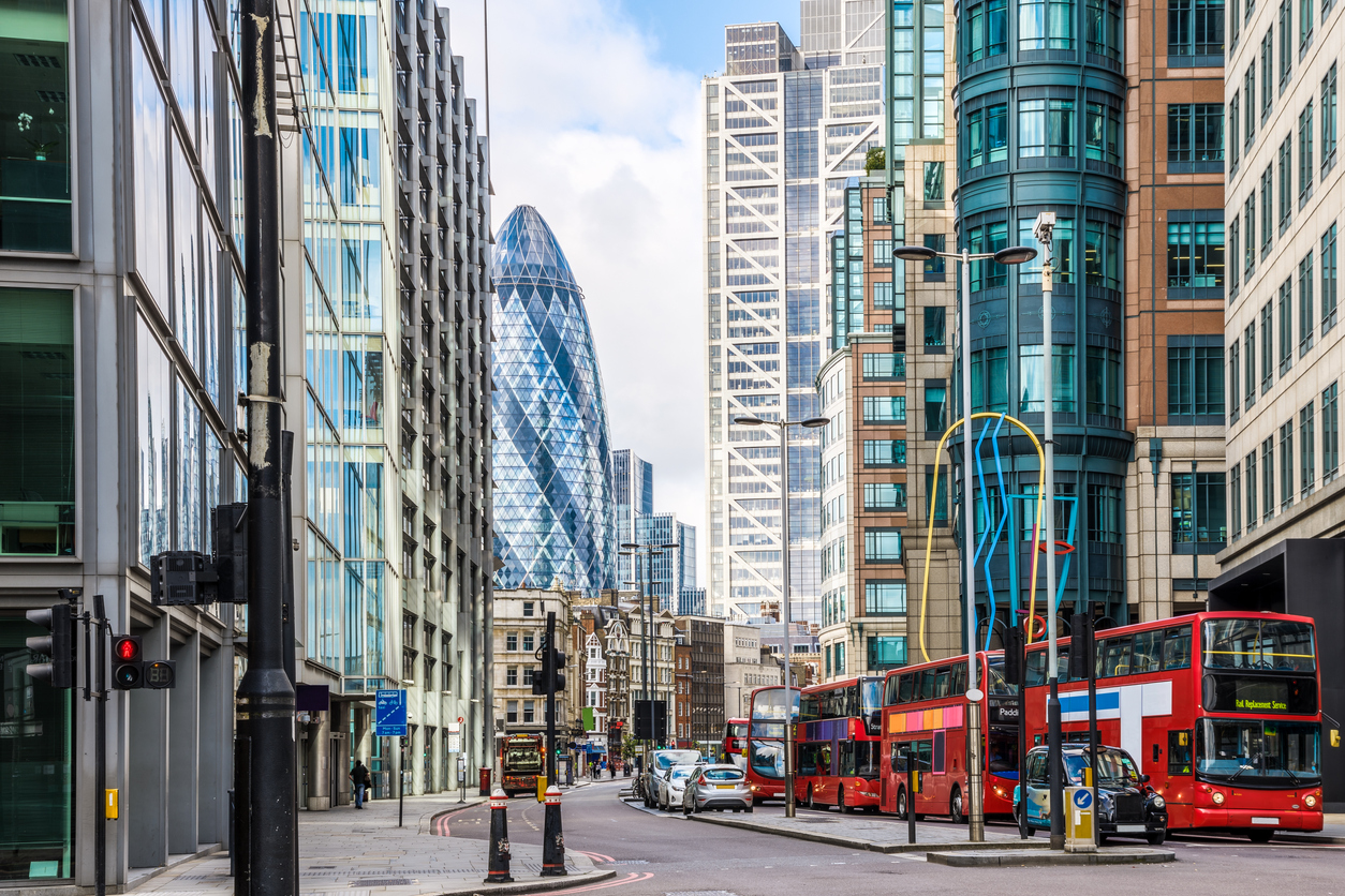 Liverpool Street in the City of London