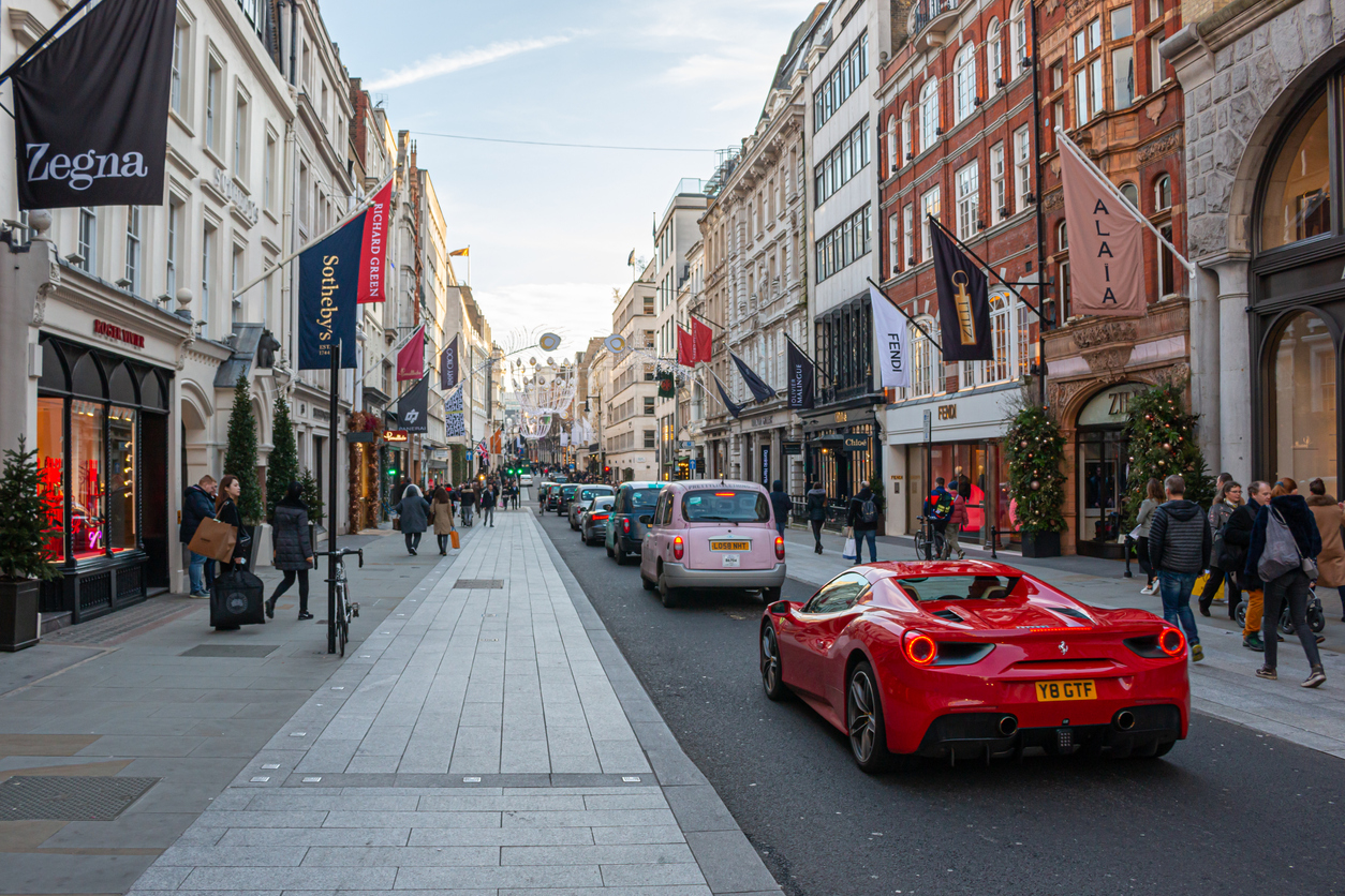 New Bond Street in London