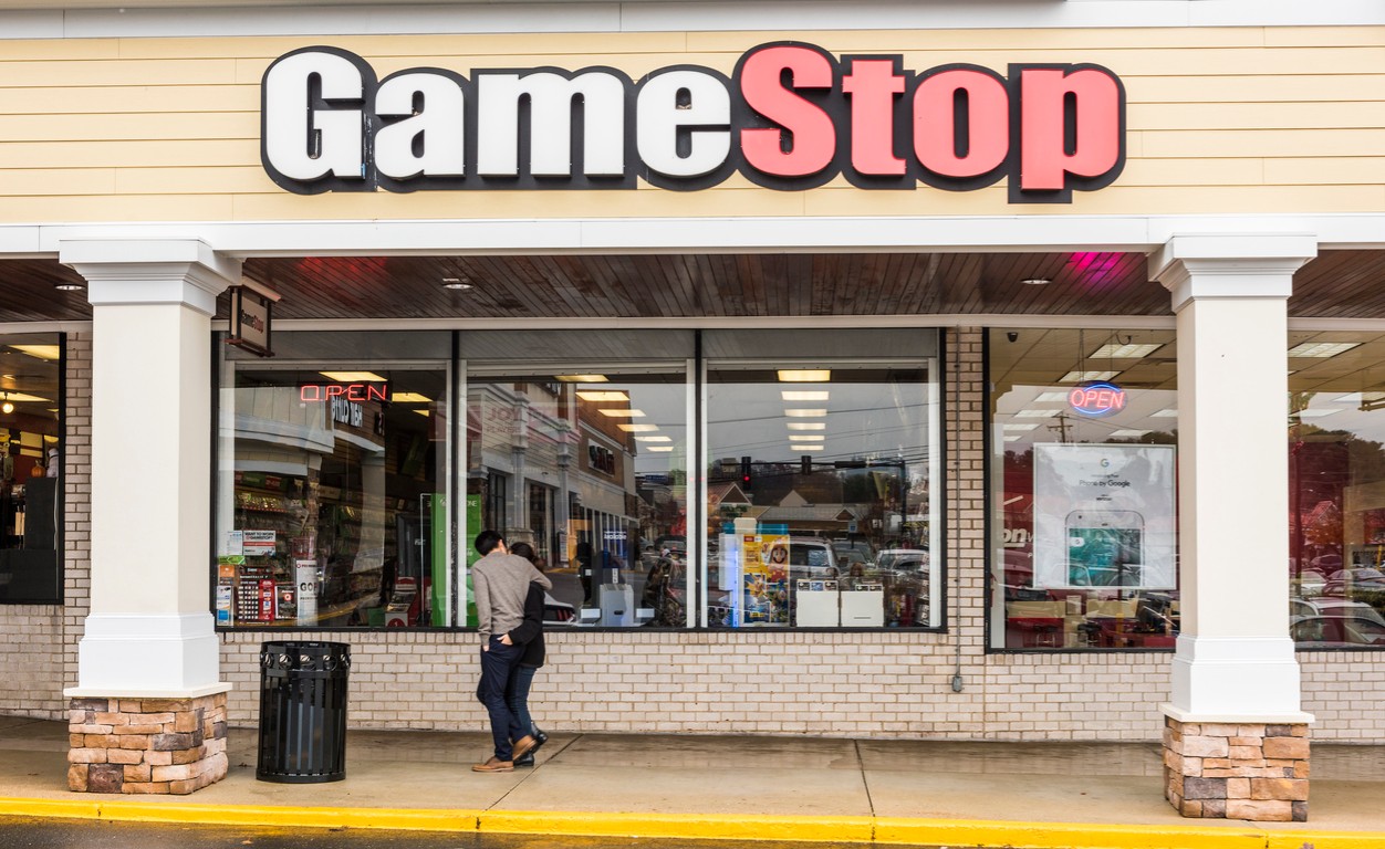 GameStop store front, USA