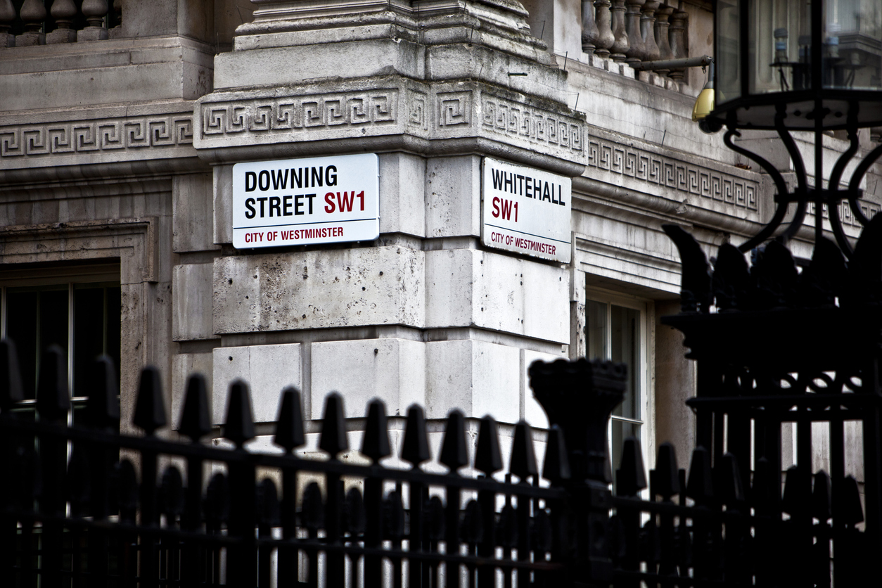 Downing Street, UK.