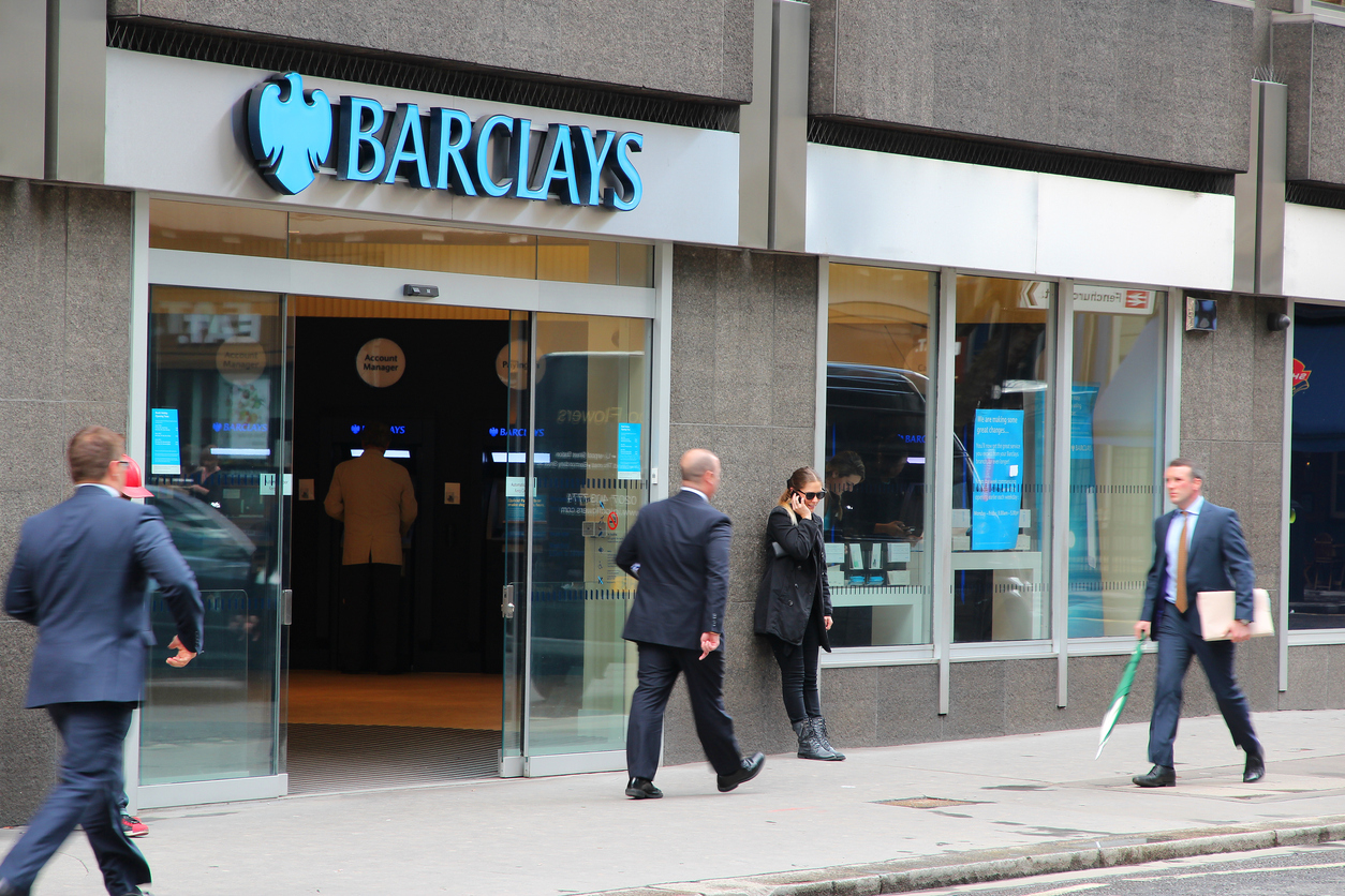 Barclays bank, London.