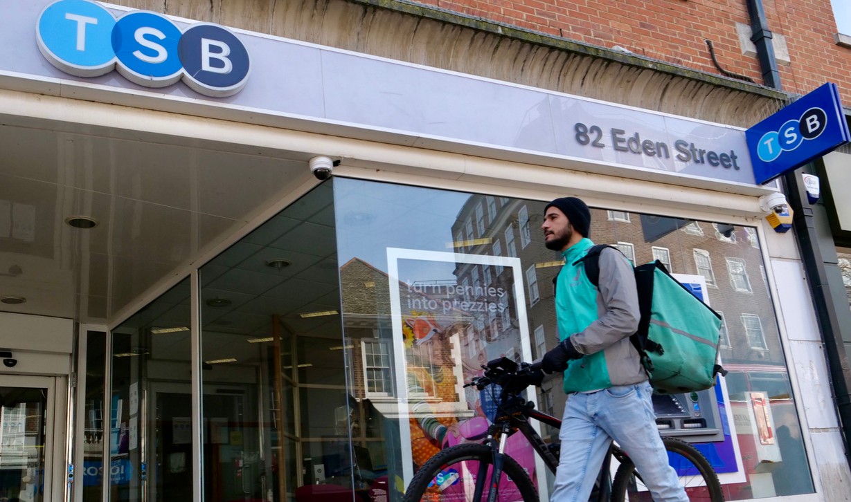 The branch of TSB bank in London