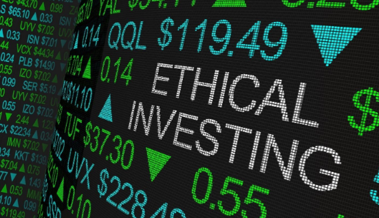 Ethical investing digital sign