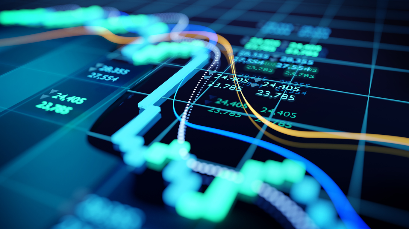 Stock market graph