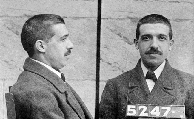 Con artist Charles Ponzi