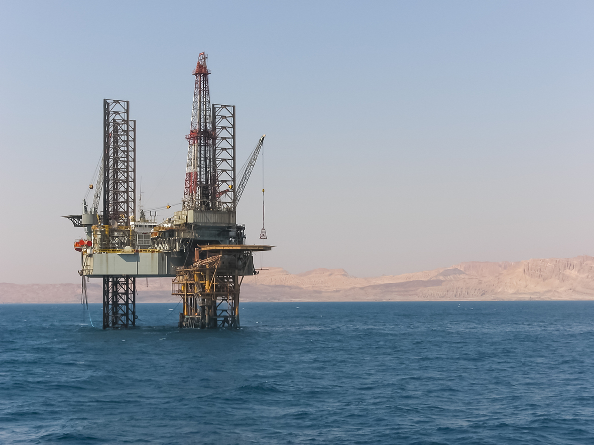 Drilling Rig in the Gulf of Suez