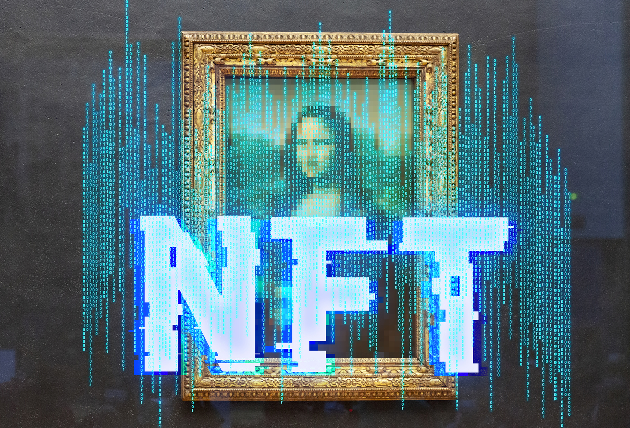 NFT concept; Mona Lisa NFT