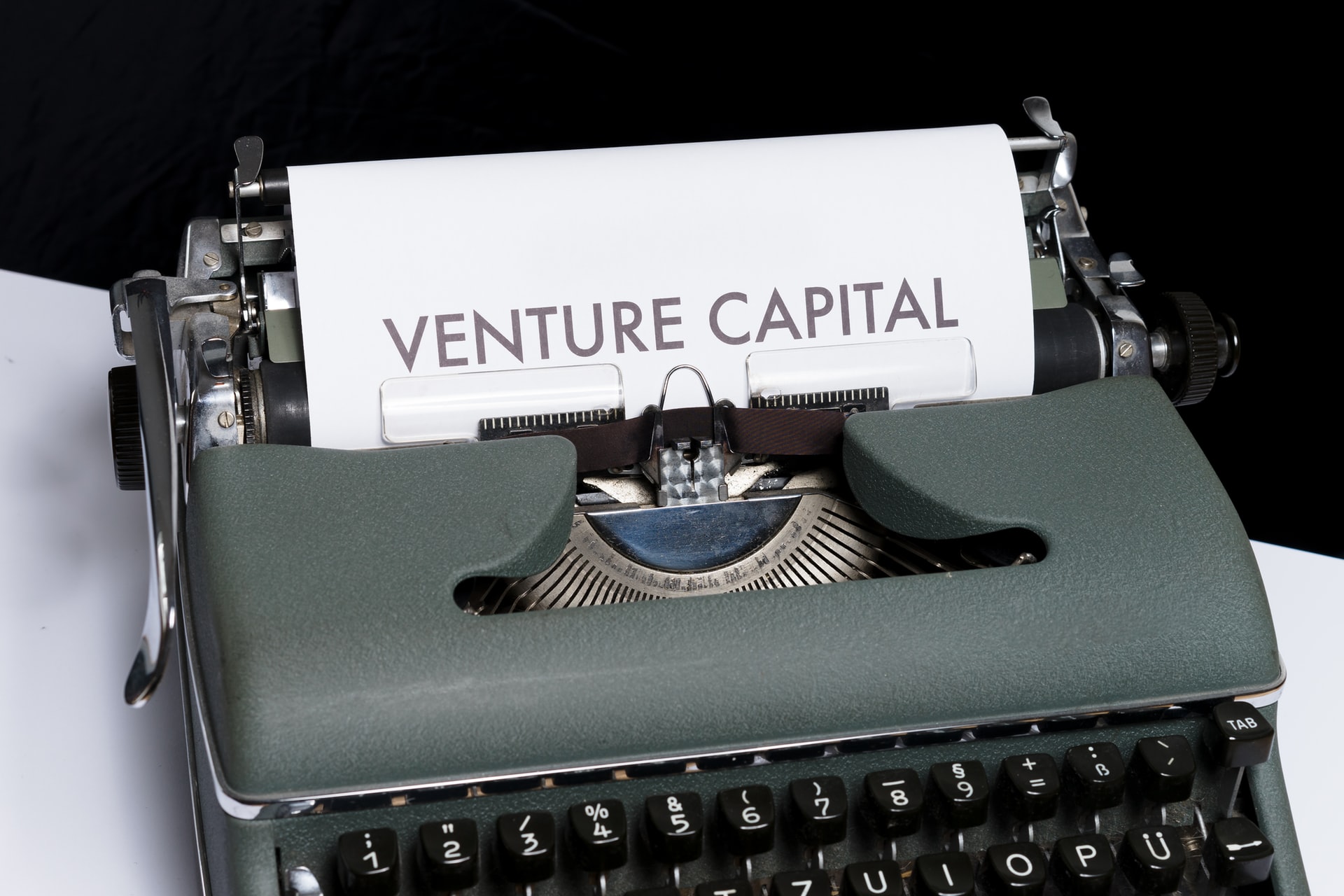 Venture Capital on typewriter