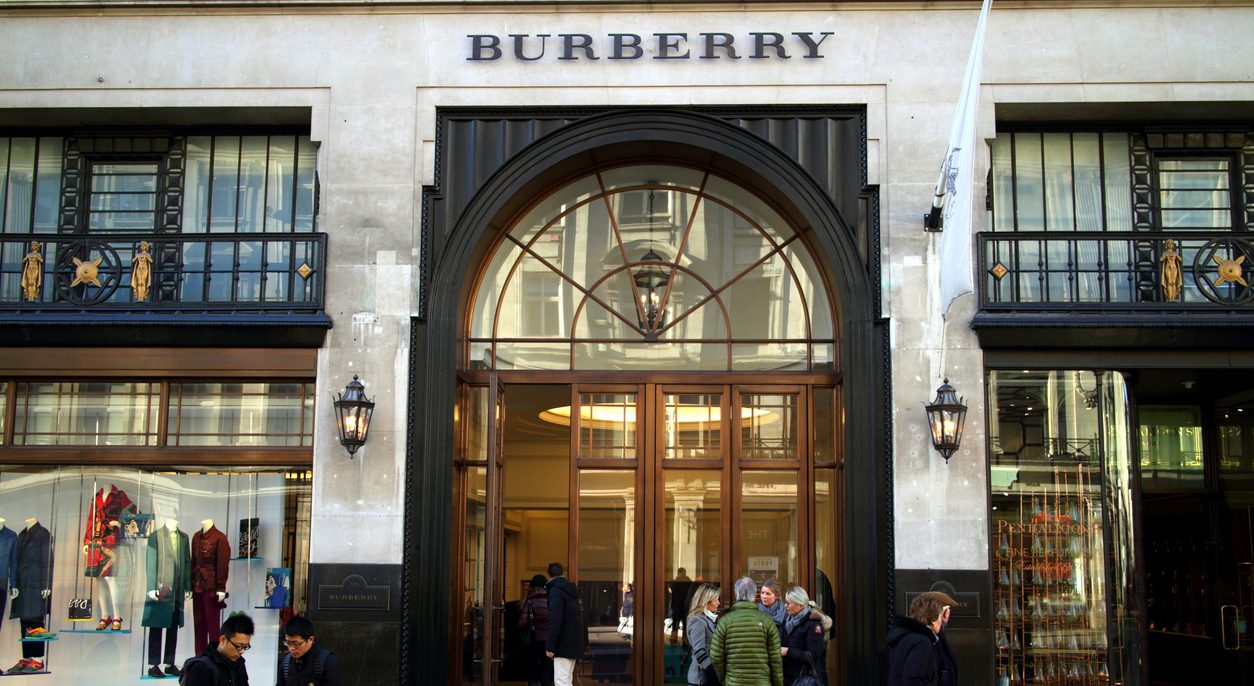 Burberry store, London.