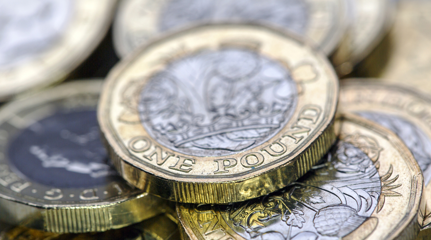 Pounds coins, UK.