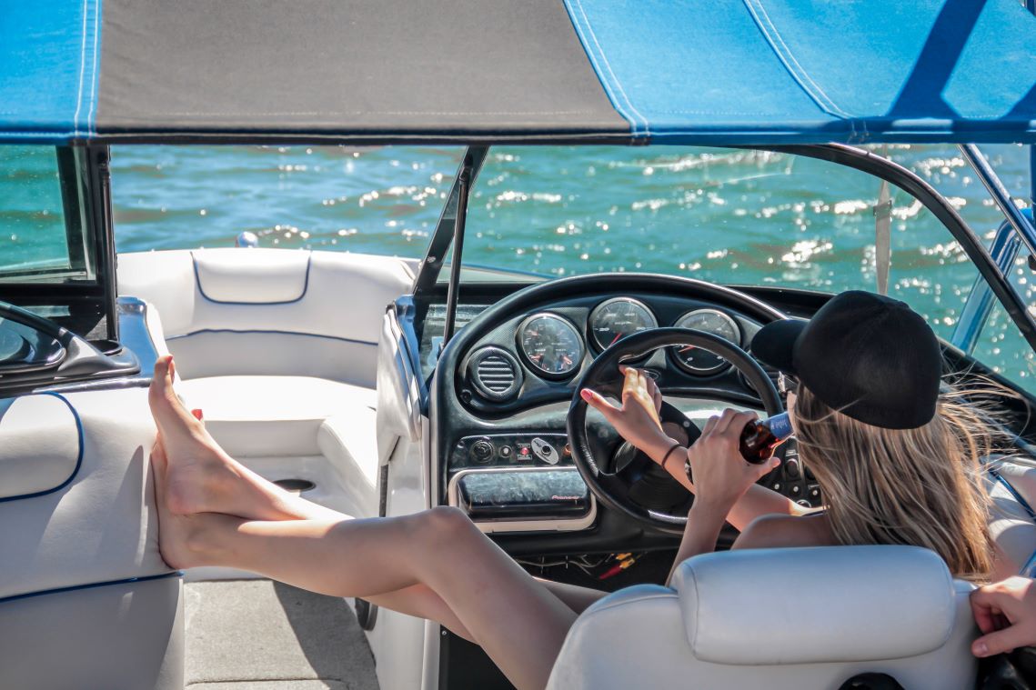 Woman on boat