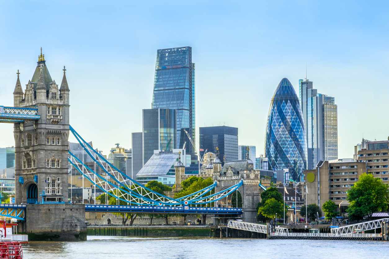 City of London skyline.