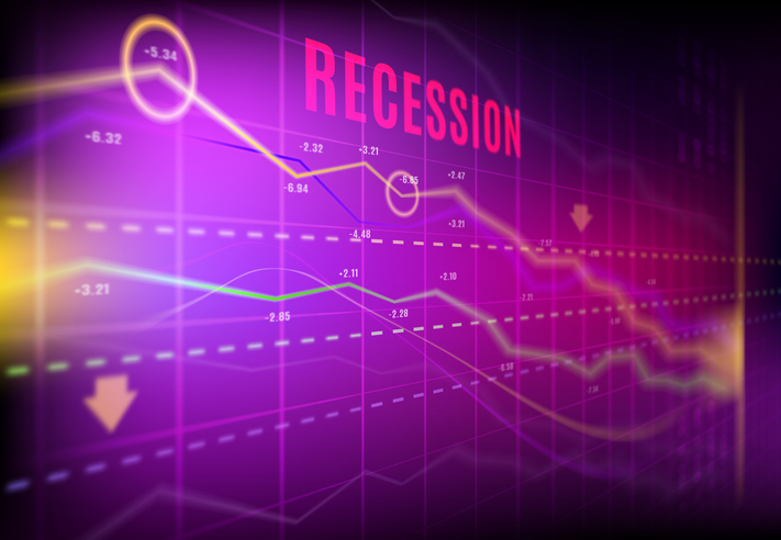 economics recession, crashed stock loss trading