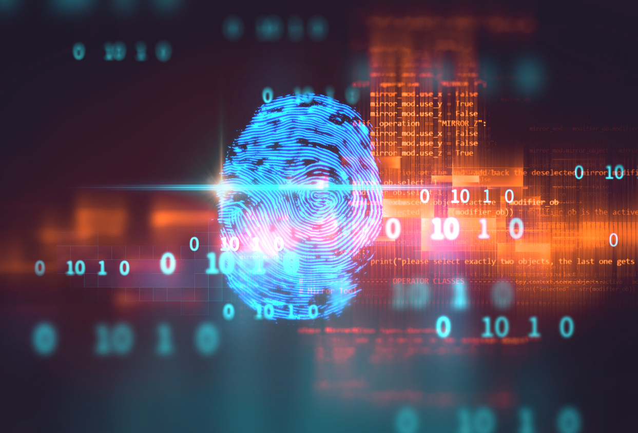 Finger print Scanning Identification System. Biometric Authorization and Business