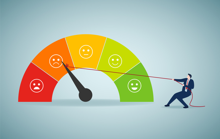 performance rating or customer feedback，regulate emotion