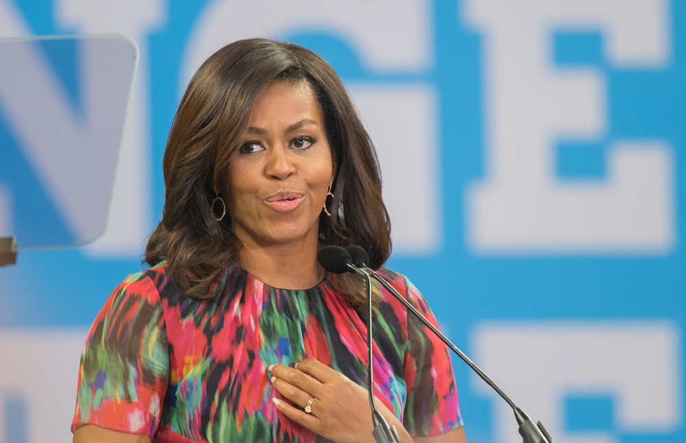 raleigh, ,october,4:,flotus,,michelle,obama,,speaking,to,students