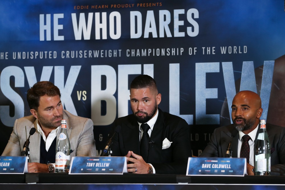 manchester, ,september,24:,eddie,hearn,,tony,bellew,and,david