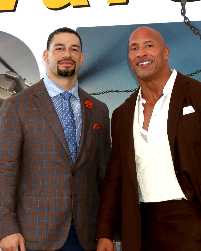 los,angeles, ,jul,13:,roman,reigns,,dwayne,johnson,at