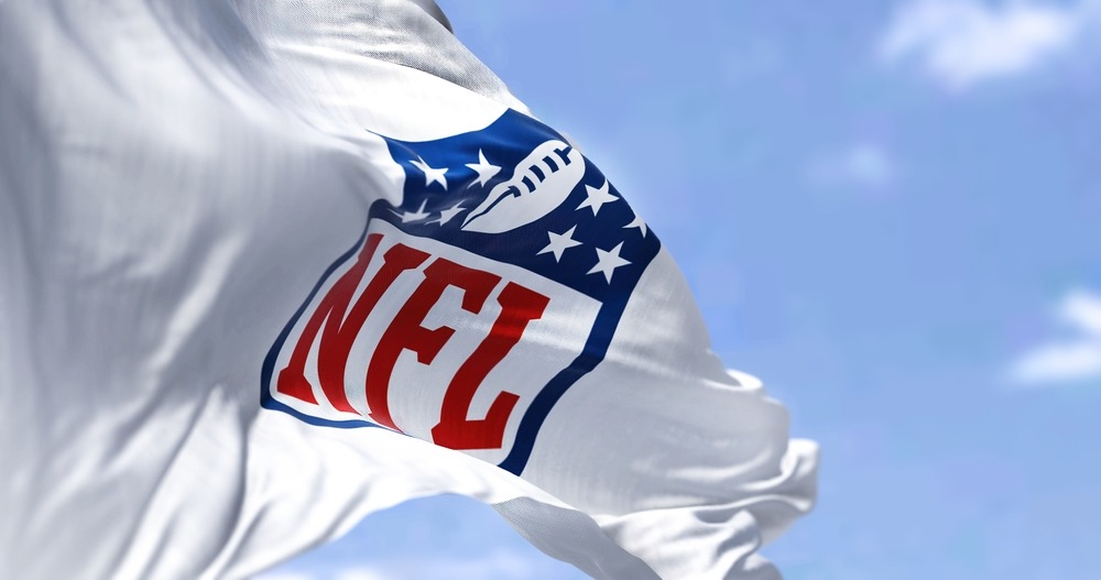 inglewood,,ca,,usa,,january,2022:,the,flag,with,the,nfl