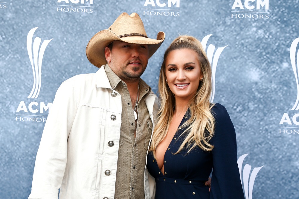 nashville,,tn sep,1:,jason,aldean,(l),and,wife,brittany,kerr