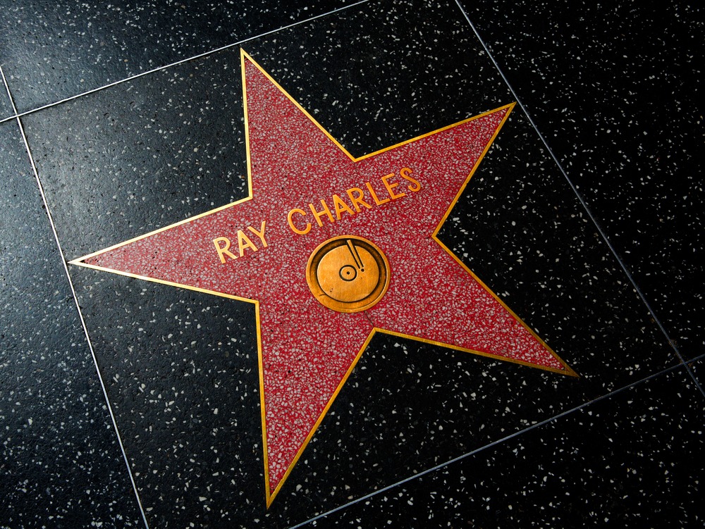 hollywood,,california, ,april,12,,2013:,ray,charles,star,on