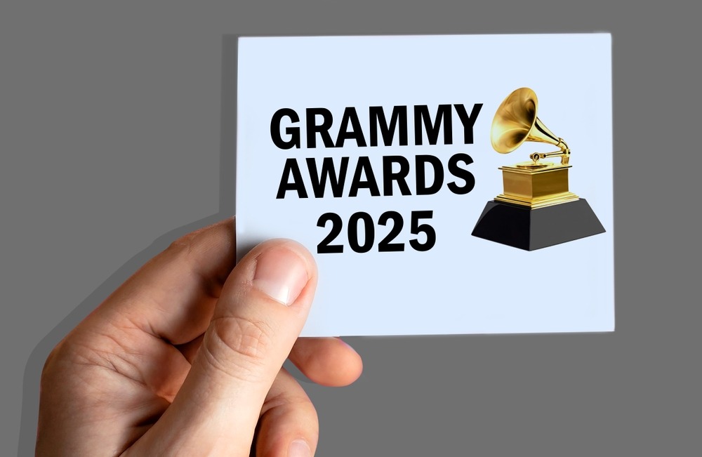 madurai,,india,,28th,january,2024:,grammy,awards,2025,text,displayed