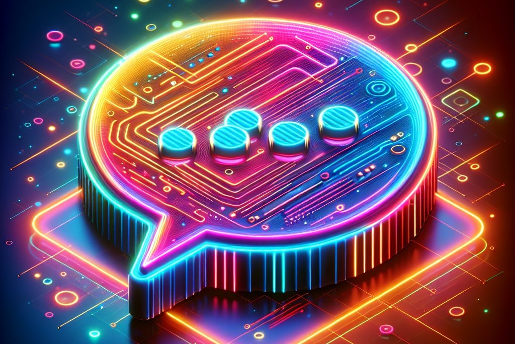 neon,3d,image,of,3d,empty,speech,bubble,,technology,and