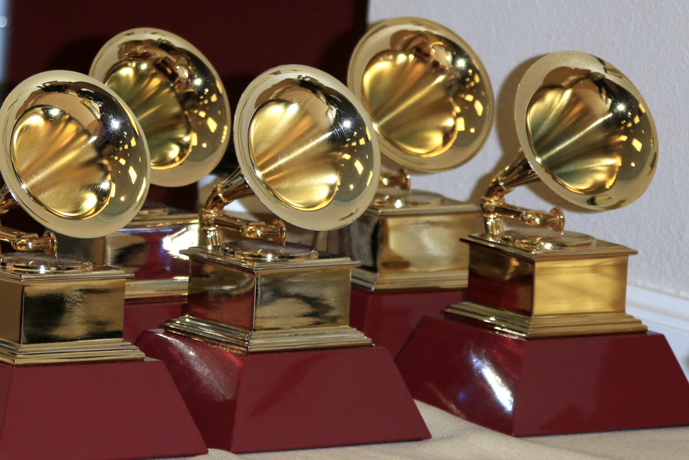 las,vegas, ,nov,19:,grammy,award,statues,at,the