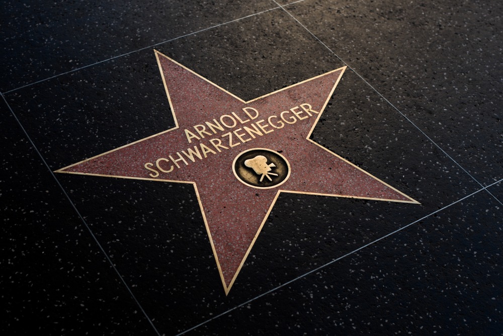 hollywood,,ca, ,december,01:,arnold,schwarzenegger,star,on,the