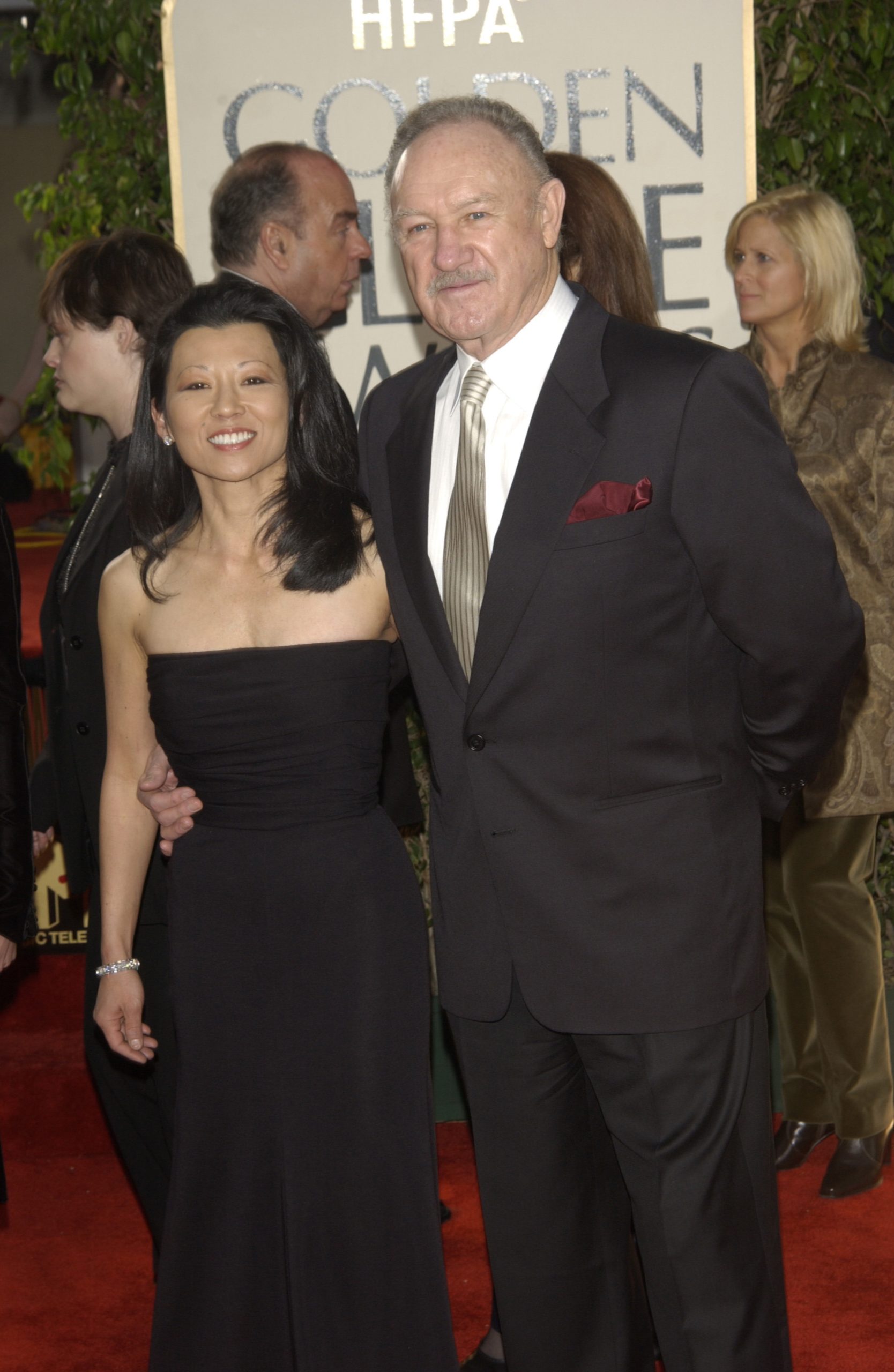 gene,hackman,&,wife,at,the,golden,globe,awards,at