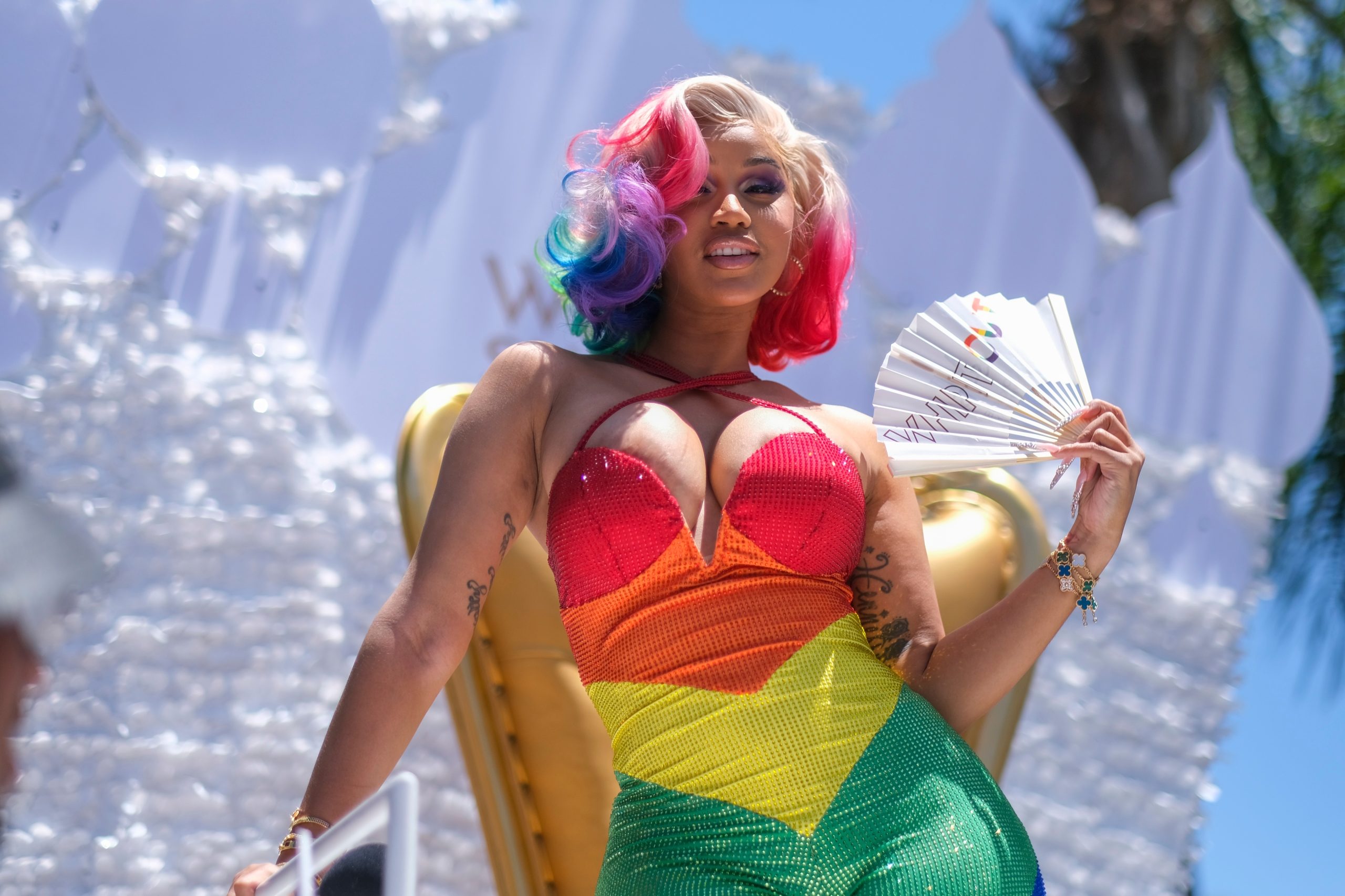 cardi,b,attends,the,weho,pride,parade,in,west,hollywood