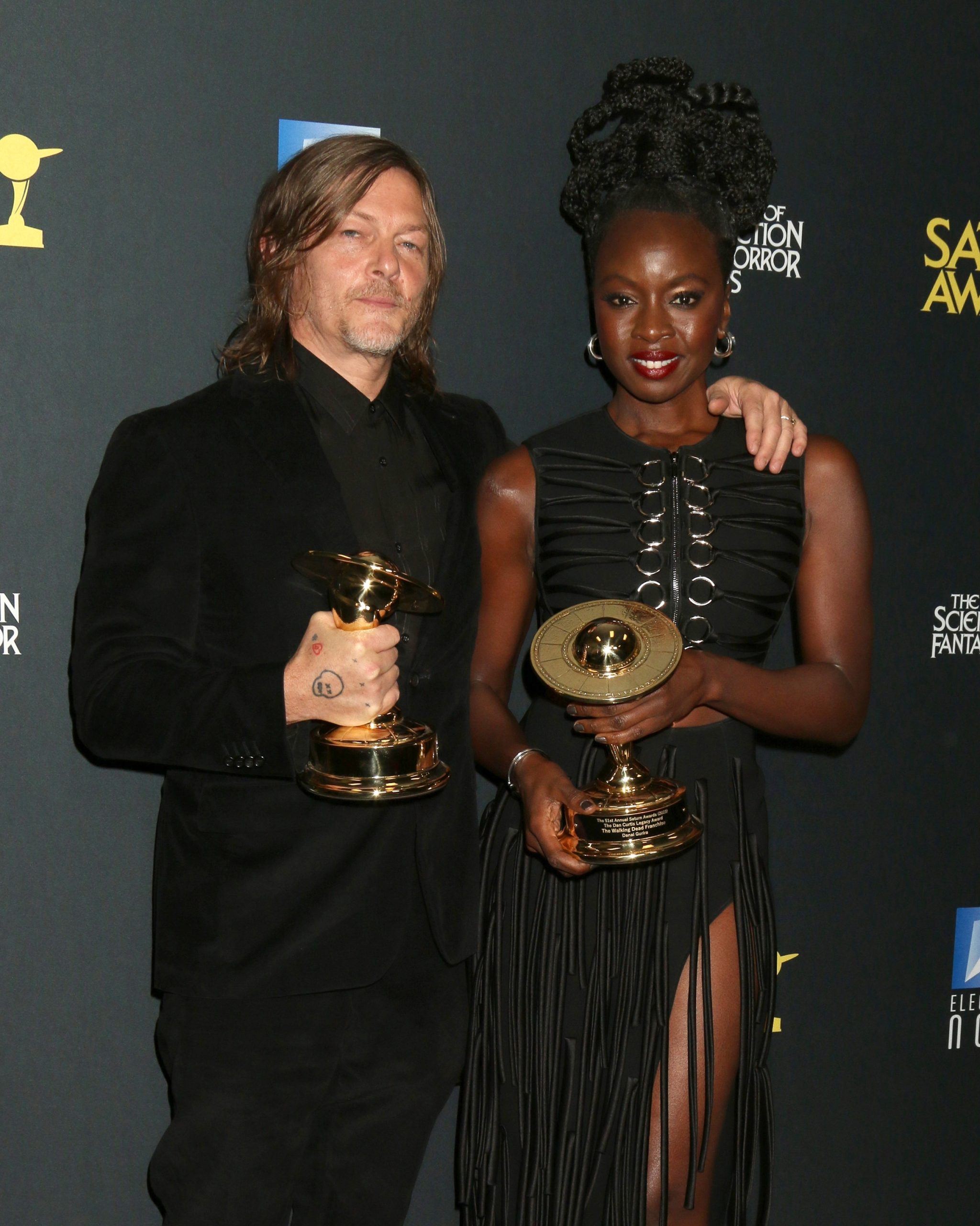 los,angeles, ,feb,4:,norman,reedus,,danai,gurira,at