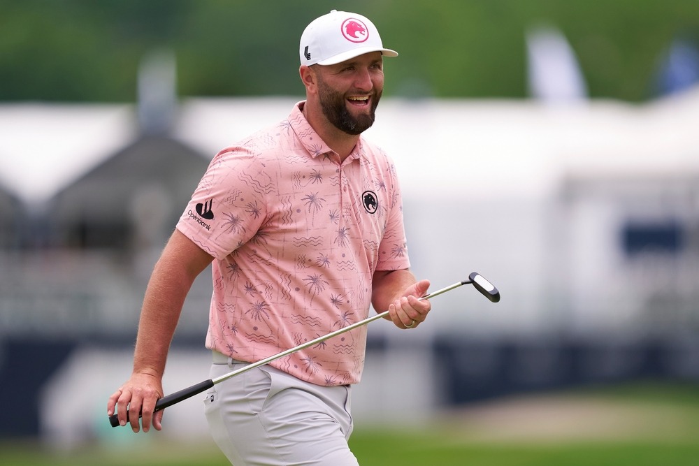 jon,rahm,of,spain,in,action,during,a,practice,round