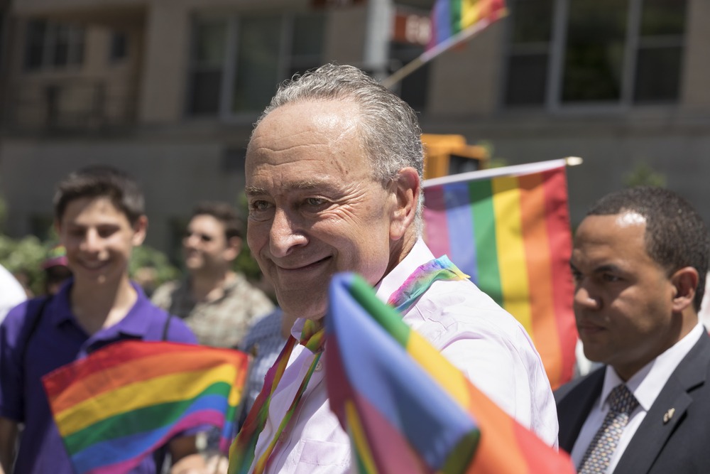 new,york,city,,usa june,25,,2017:,u.s.,senator,chuck,schumer